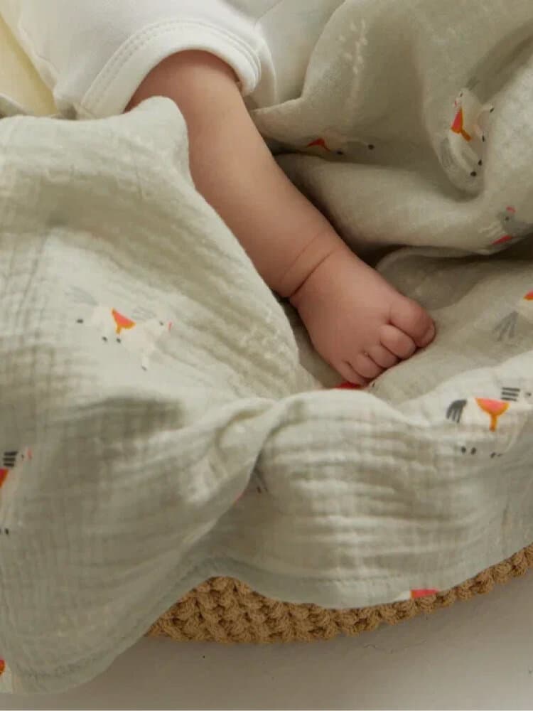 Пелёнка муслиновая BUBA KIDS, Кабардинские лошадки, 115х115