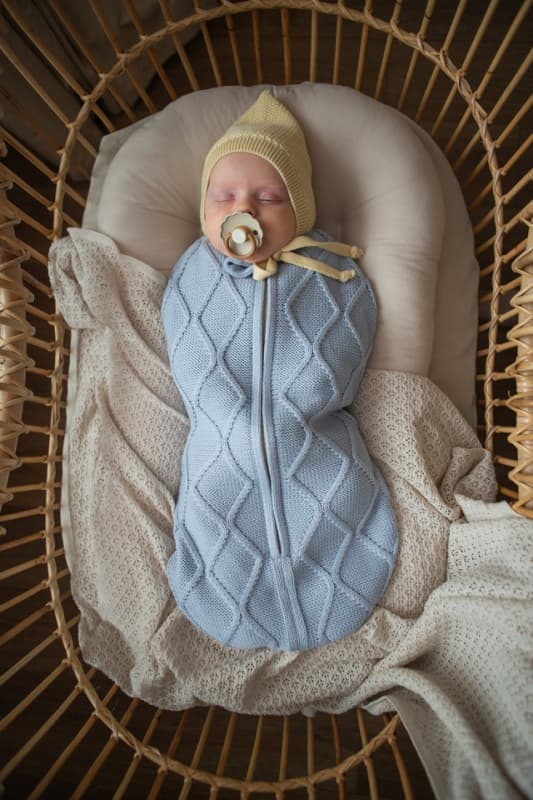 Кокон детский Oliver Loomknits Небесный